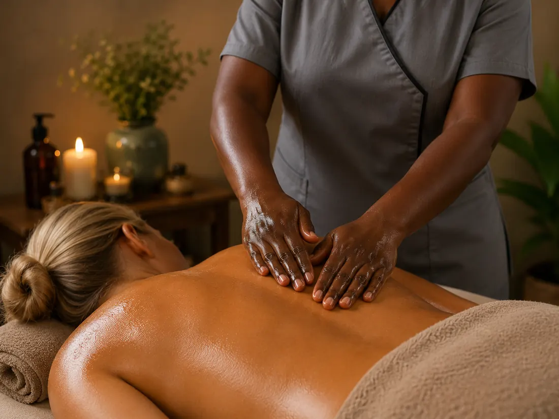 Swedish mobile massage treatment prepared for an in-home wellness session in Cape Town